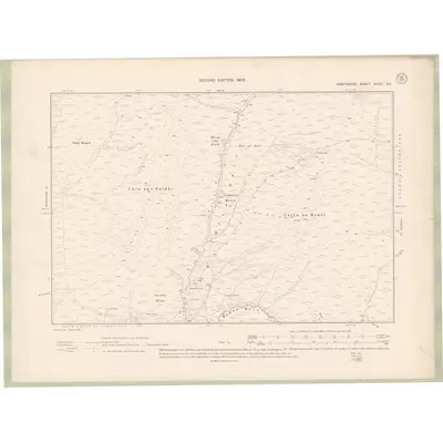 1900 Map of Banffshire Sheet XXXVI.SE, 1905 Print