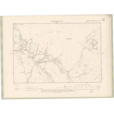 1900 Map of Banffshire Sheet XXXVI.SW, 1905 Print