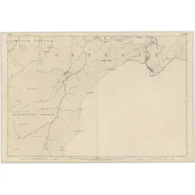 1869 Map of Banffshire, Sheet XXXVII, 1872 Print