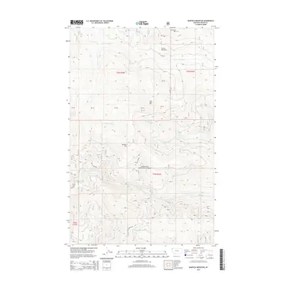 2014 Map of Banfield Mountain, 2014 Print