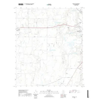 2019 Map of Bangs East, 2019 Print