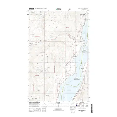 2014 Map of Bangs Mountain, 2014 Print