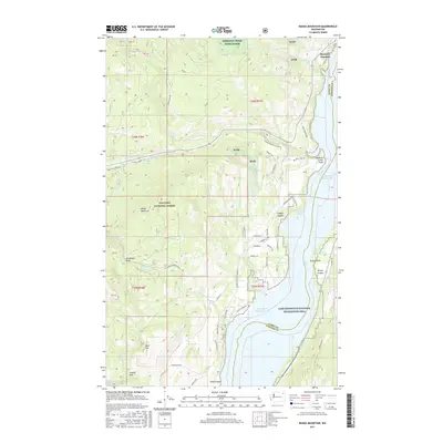 2017 Map of Bangs Mountain, 2017 Print