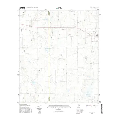 2016 Map of Bangs West, 2016 Print