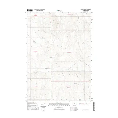 2015 Map of Banjo Flats East, 2015 Print