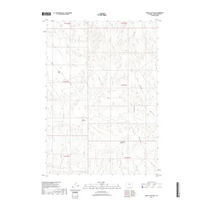 2017 Map of Banjo Flats East, 2017 Print