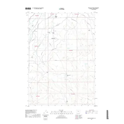 2017 Map of Banjo Flats West, 2017 Print