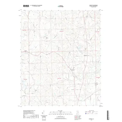 2018 Map of Bankston, 2018 Print