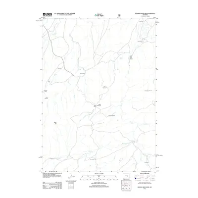 2012 Map of Banner Mountain, 2012 Print