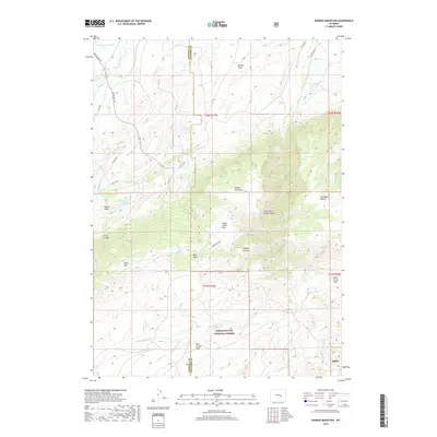 2018 Map of Banner Mountain, 2018 Print