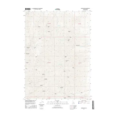 2017 Map of Bannock Peak, 2017 Print