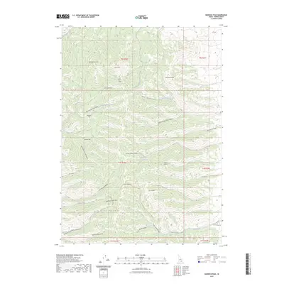 2023 Map of Bannock Peak, 2023 Print