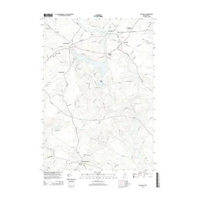 2014 Map of Bar Mills, 2014 Print