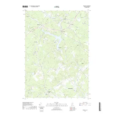 2018 Map of Bar Mills, 2018 Print