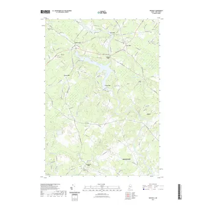 2021 Map of Bar Mills, 2021 Print