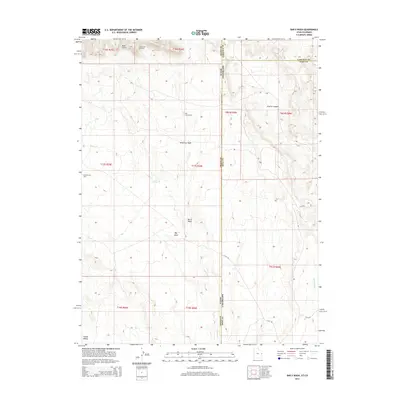 2014 Map of Bar X Wash, 2014 Print