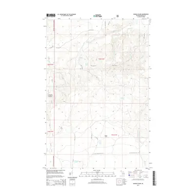 2014 Map of Baraga Plains, 2014 Print