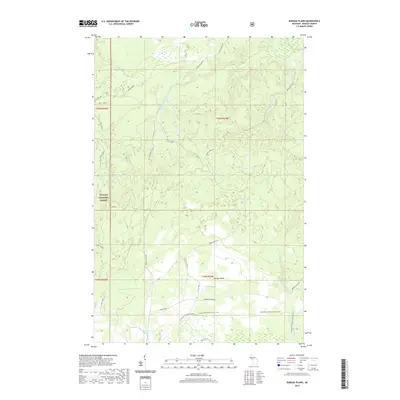 2019 Map of Baraga Plains, 2019 Print