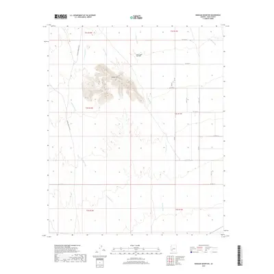 2018 Map of Baragan Mountain, 2018 Print