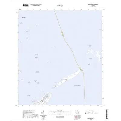 2024 Map of Barataria Pass, 2024 Print