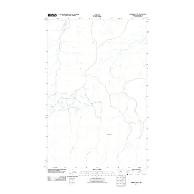 2011 Map of Barber Butte, 2011 Print