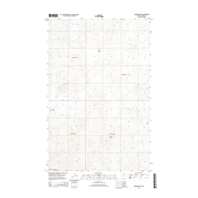 2014 Map of Barber Butte, 2014 Print