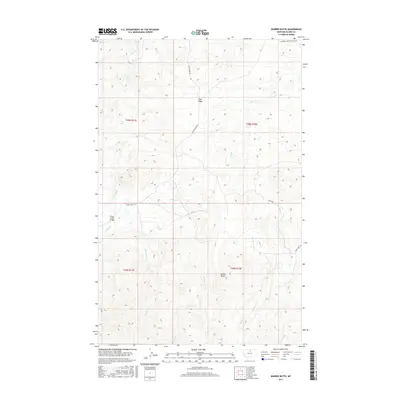 2017 Map of Barber Butte, 2017 Print