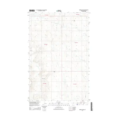 2014 Map of Barber Coulee, 2014 Print