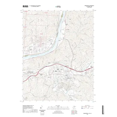2019 Map of Barboursville, 2019 Print
