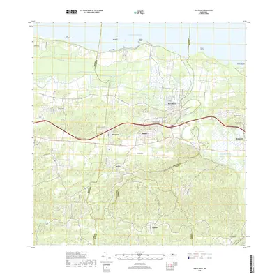 2018 Map of Barceloneta, 2018 Print