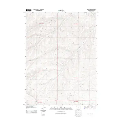 2013 Map of Barcus Creek, 2013 Print