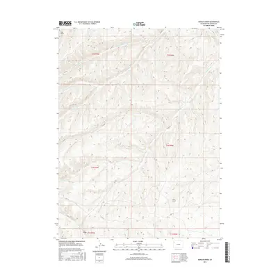 2016 Map of Barcus Creek, 2016 Print