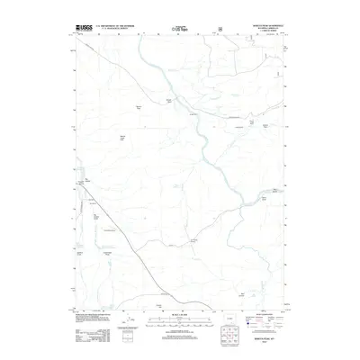 2012 Map of Barcus Peak, 2012 Print