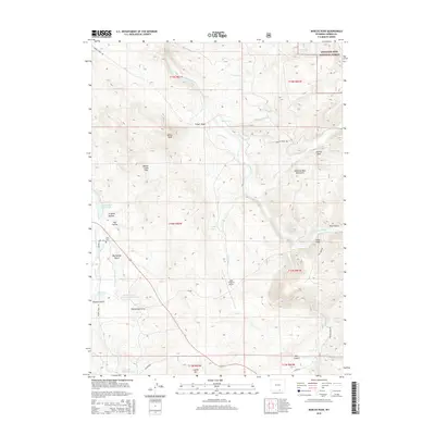 2015 Map of Barcus Peak, 2015 Print