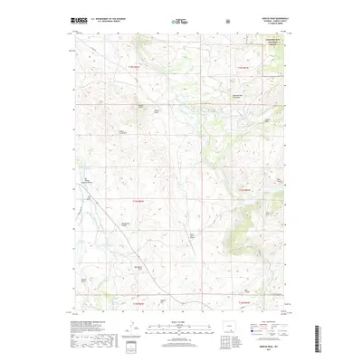2017 Map of Barcus Peak, 2017 Print