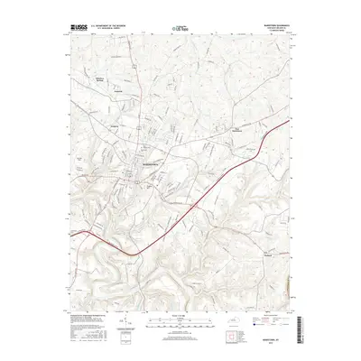 2016 Map of Bardstown, 2016 Print