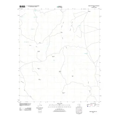 2010 Map of Bare Mountain, 2010 Print