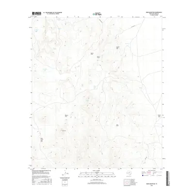 2016 Map of Bare Mountain, 2016 Print