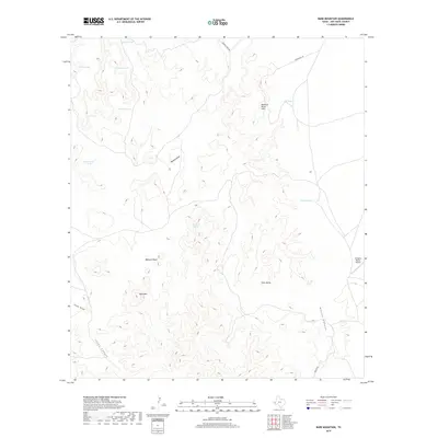 2019 Map of Bare Mountain, 2019 Print