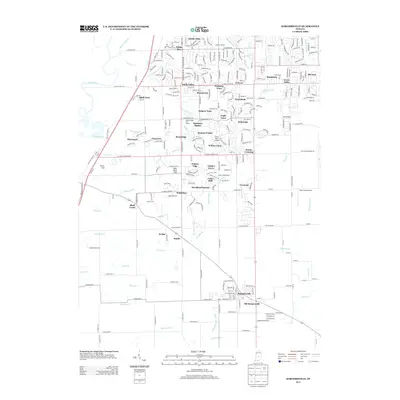 2013 Map of Bargersville, 2013 Print