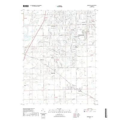 2019 Map of Bargersville, 2019 Print