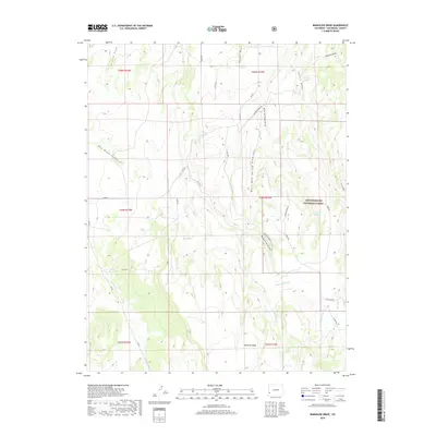 2019 Map of Barkelew Draw, 2019 Print