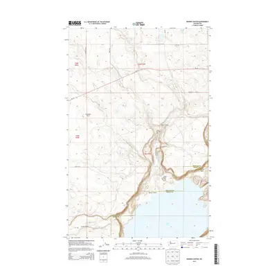 2014 Map of Barker Canyon, 2014 Print