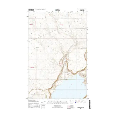2017 Map of Barker Canyon, 2017 Print