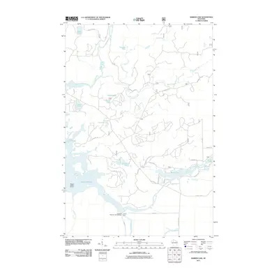 2011 Map of Barker Lake, 2011 Print