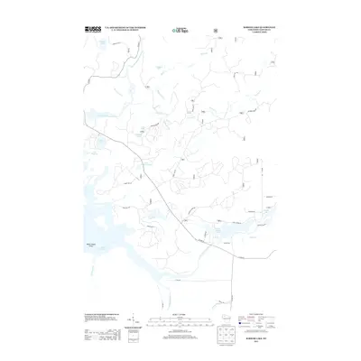 2013 Map of Barker Lake, 2013 Print
