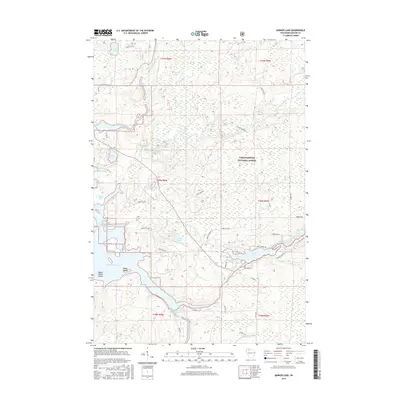 2015 Map of Barker Lake, 2015 Print