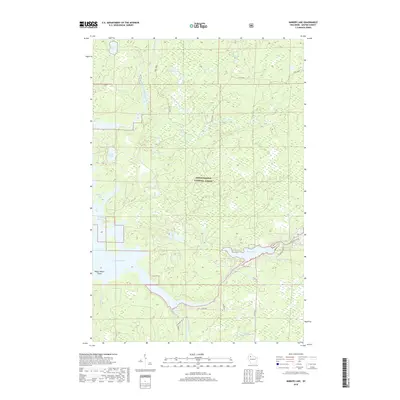 2018 Map of Barker Lake, 2018 Print