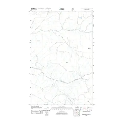 2011 Map of Barker Mountain, 2011 Print