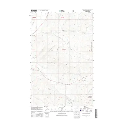 2014 Map of Barker Mountain, 2014 Print